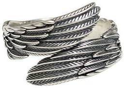 Yocoyee Hug Wings Ring Angel Wings Feather Retro Copper Ring for
